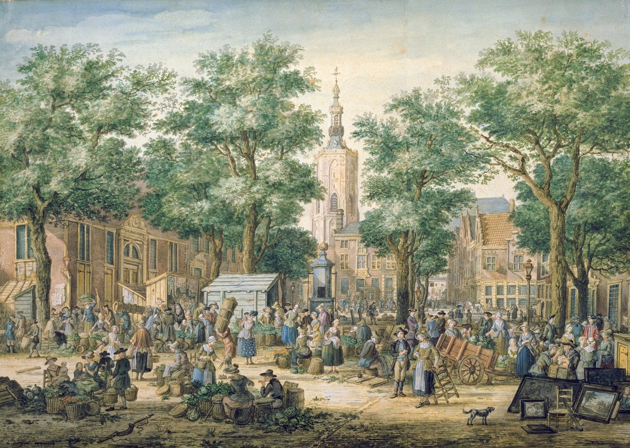Marked i Haag, 1769 af Paulus Constantijn la Fargue