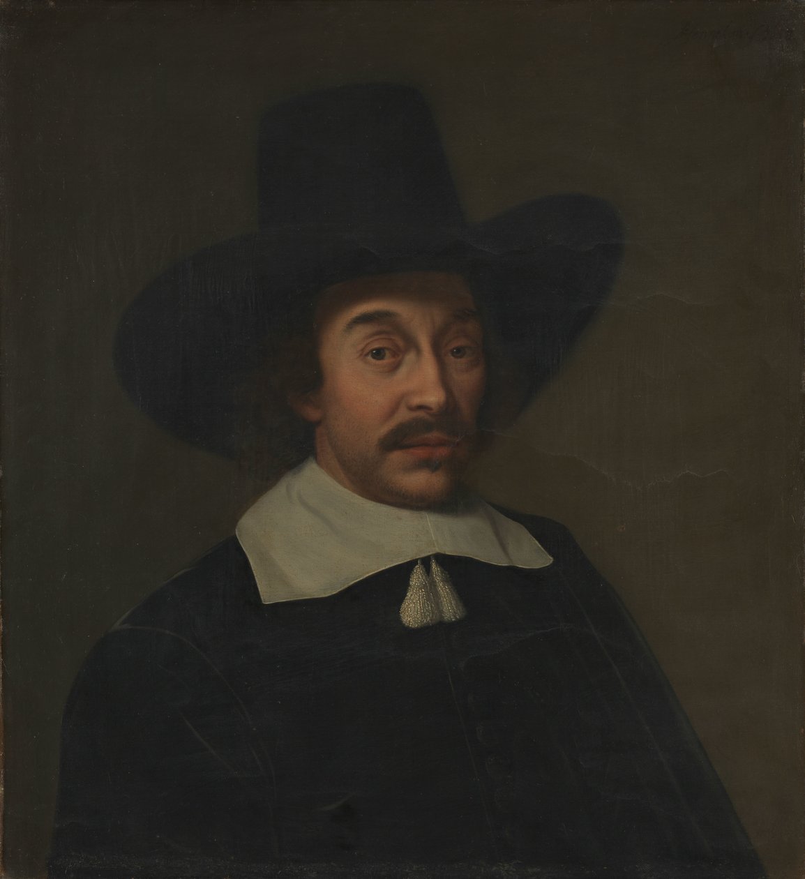 Portræt af en mand, muligvis Jan de Hooghe (1608-1682) af Paulus Hennekyn