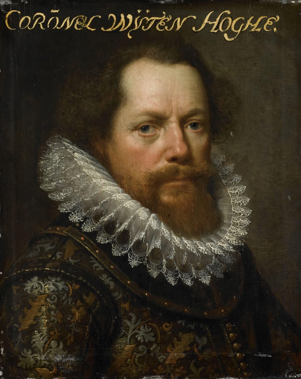 Portræt af Anthonie van Utenhove, Lord van Rijnesteyn, oberst i hæren og guvernør i Oostende af Paulus Moreelse (workshop of)