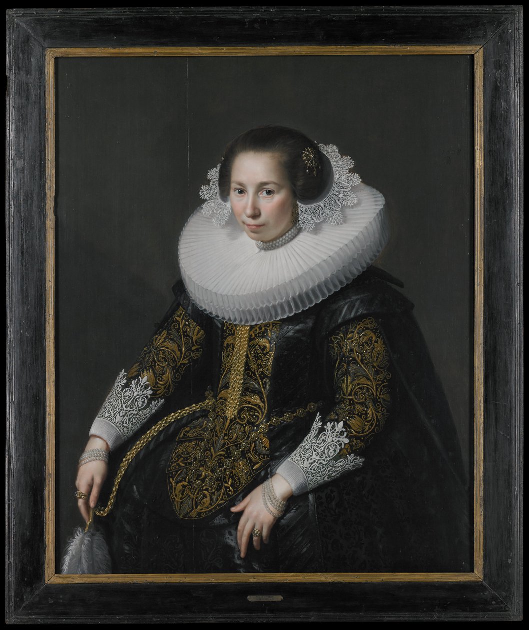 Portræt af Catharina van Voorst af Paulus Moreelse