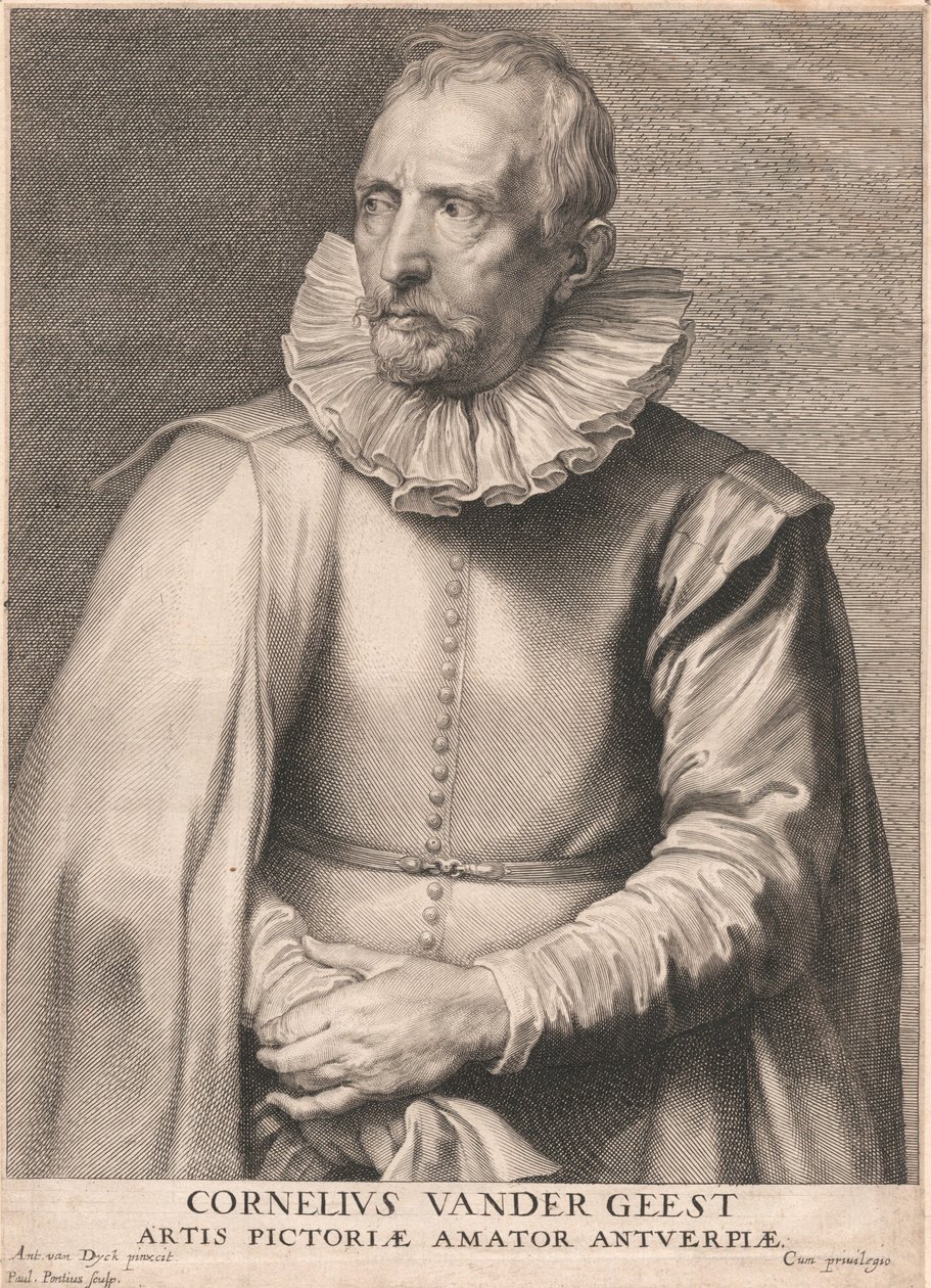 Cornelius Vander Geest af Paulus Pontius