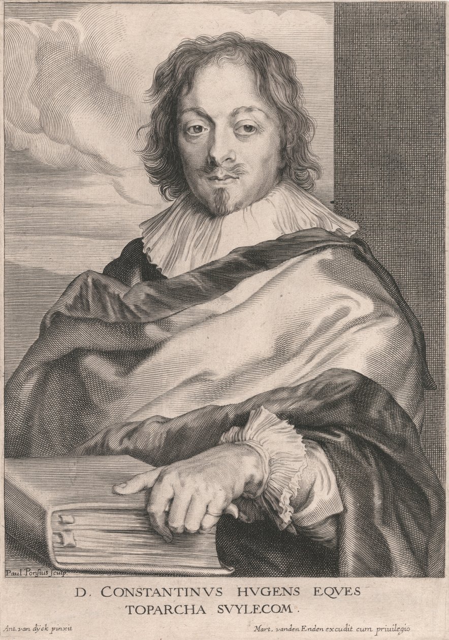 D. Constantinus Hugens Eques, Toparcha Suylecom af Paulus Pontius