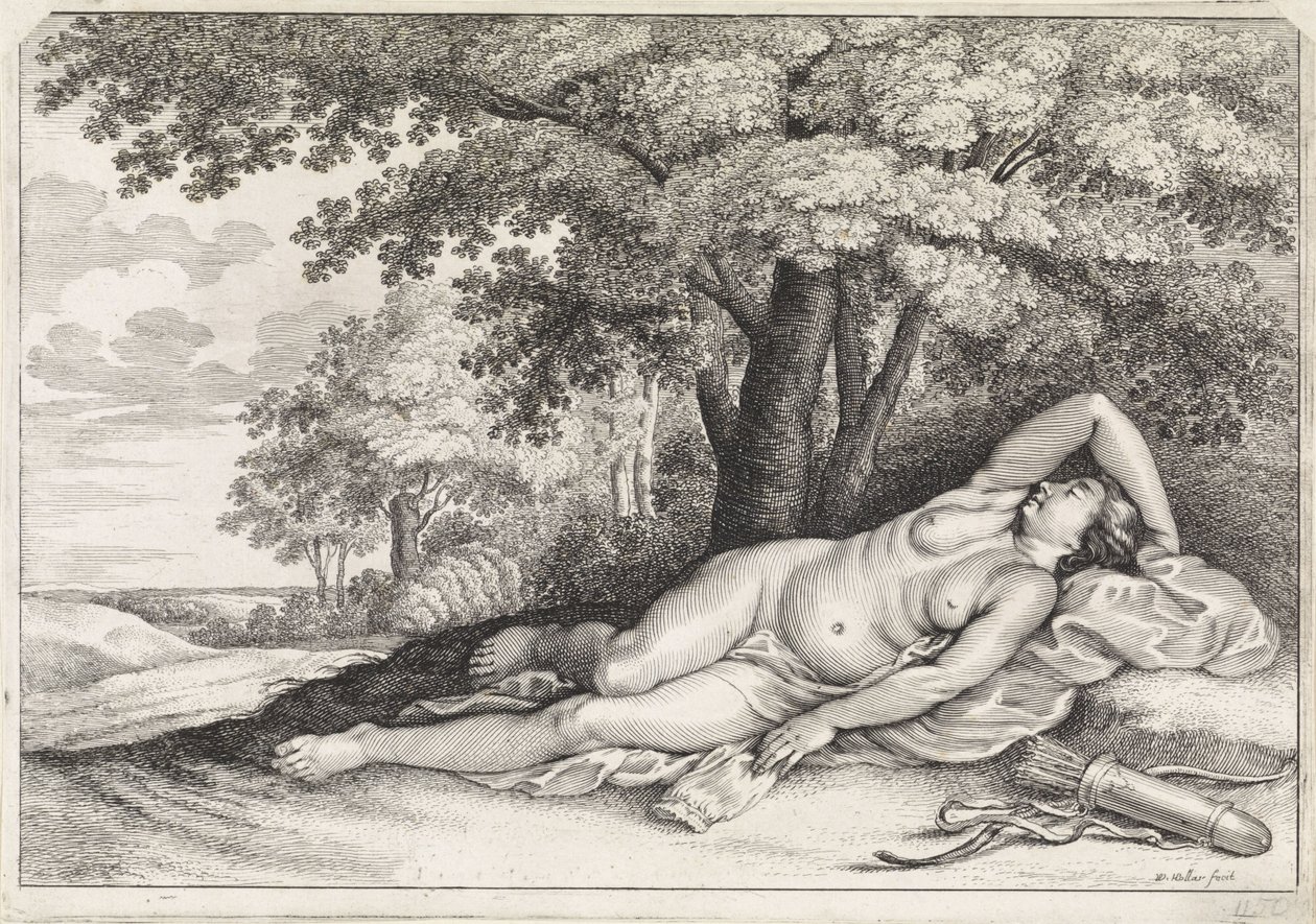 Diana als jageres af Paulus Pontius