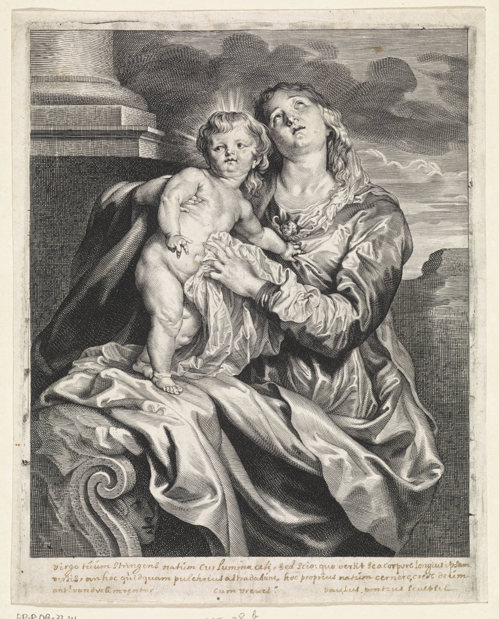 Maria med Jesusbarnet af Paulus Pontius