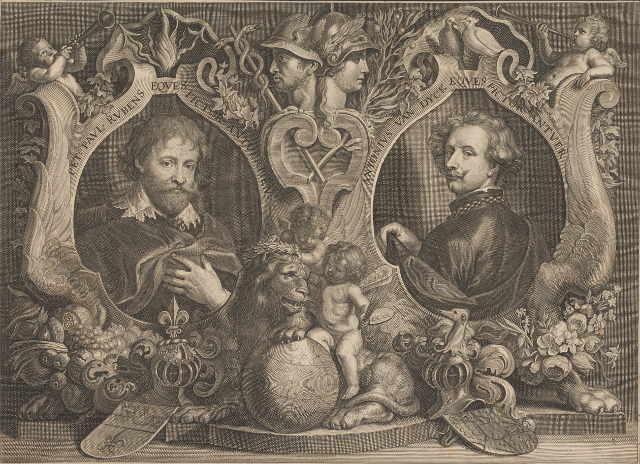Paulus Pontius - Antonius Van Dyck Eques og Peter Paul Rubens Eques - Google Art Project af Paulus Pontius