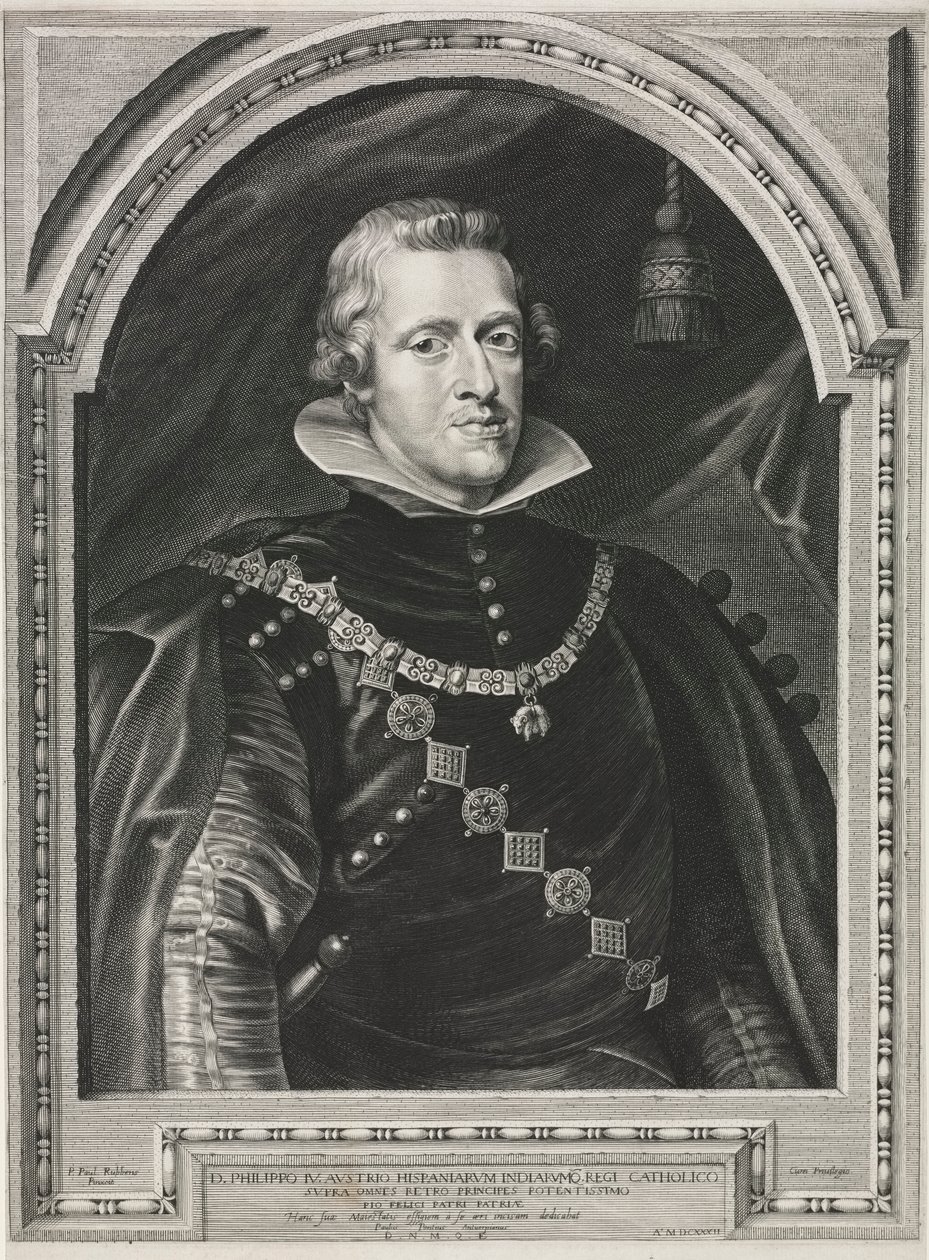 Portræt af Philip IV af Paulus Pontius
