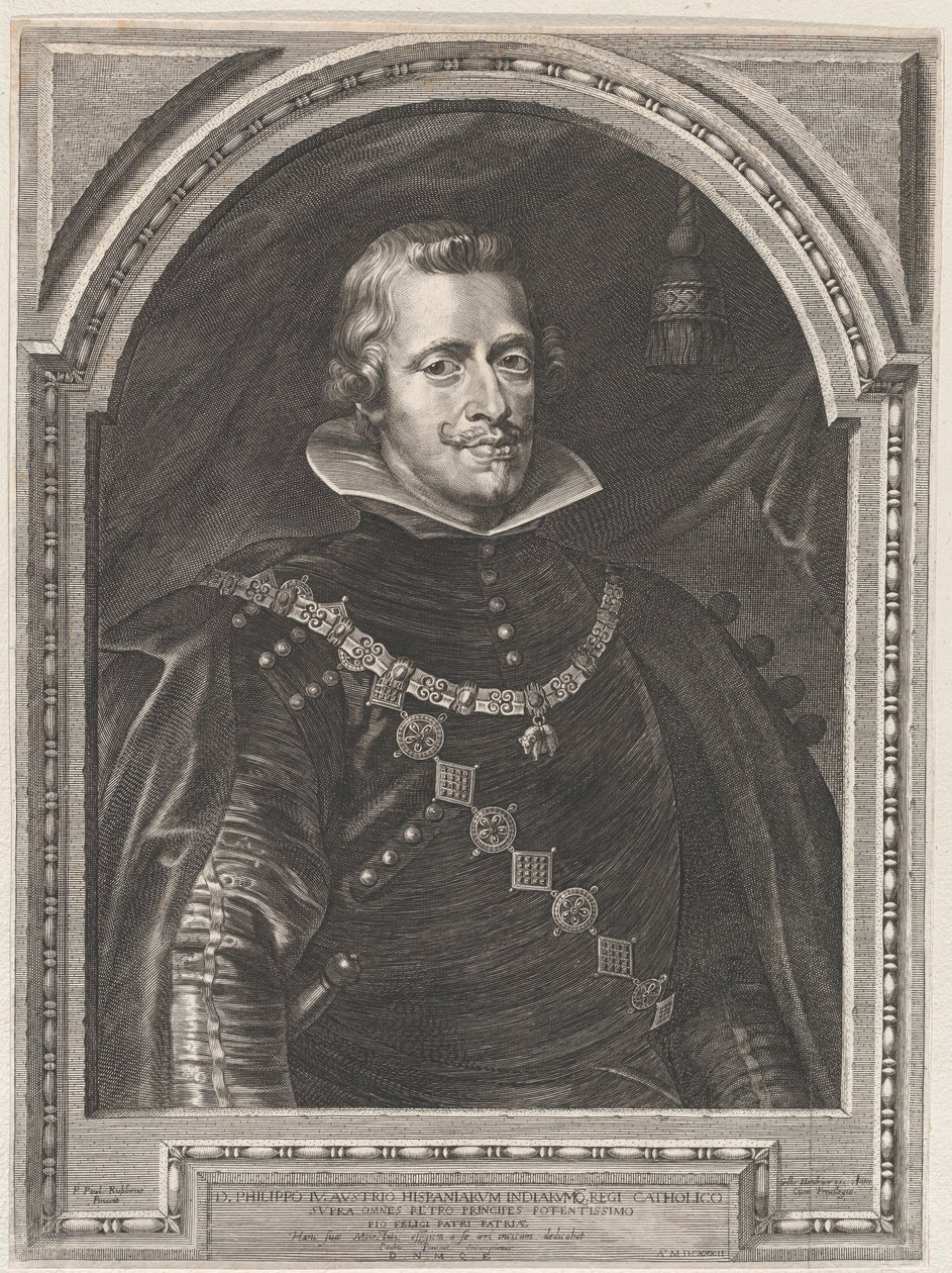 Portræt af Philip IV, 1630., 1630. af Paulus Pontius