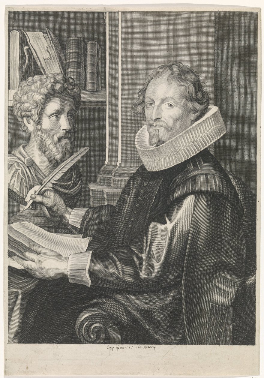 Portræt af Jan-Gaspar Gevartius af Paulus Pontius