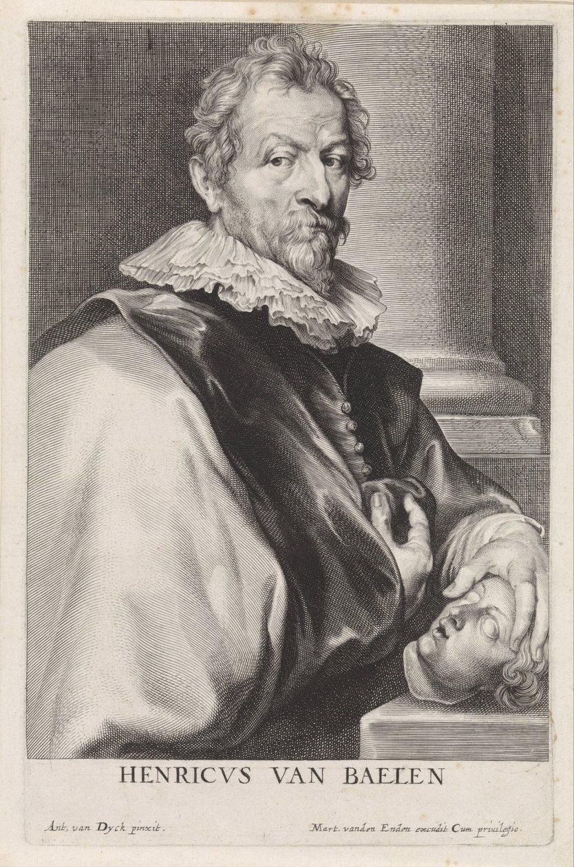 Portræt af maleren Hendrik van Balen (I) af Paulus Pontius