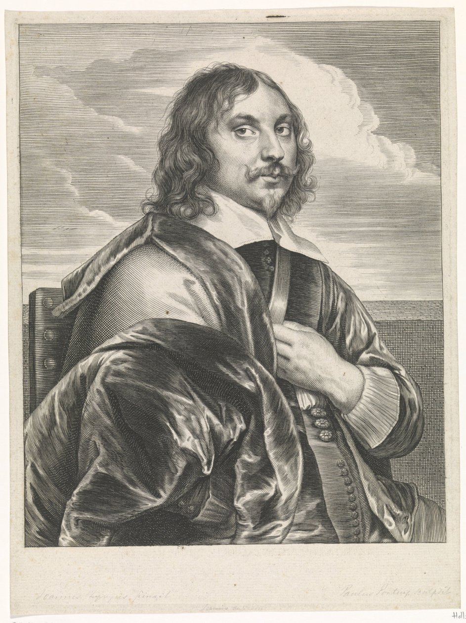 Portræt af maleren Jan Davidsz. den Heem af Paulus Pontius