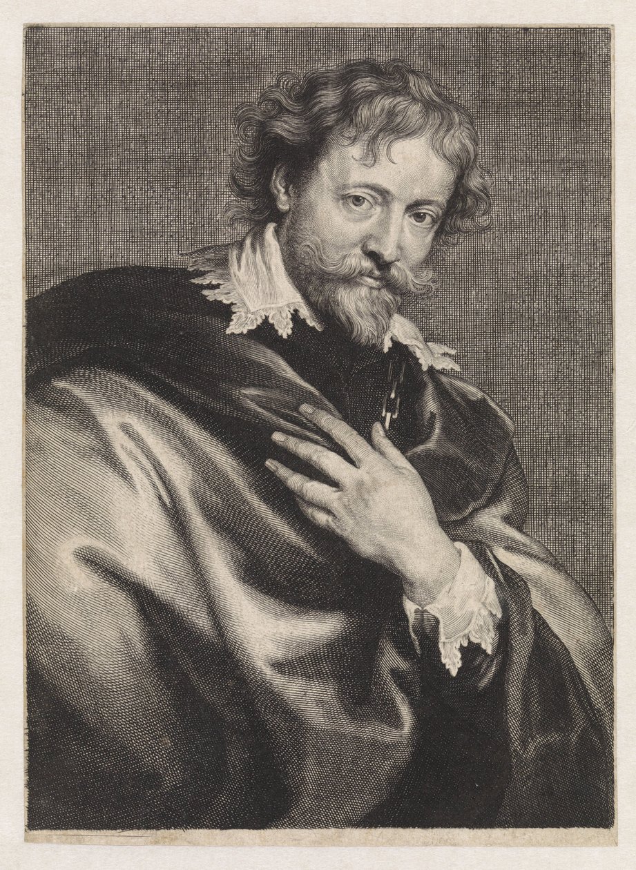 Portræt af maleren Peter Paul Rubens af Paulus Pontius