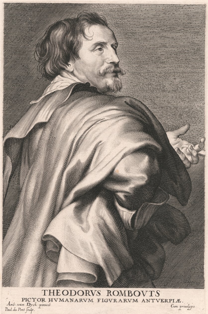 Theodore Rombouts, maler af menneskelige figurer i Antwerpen af Paulus Pontius