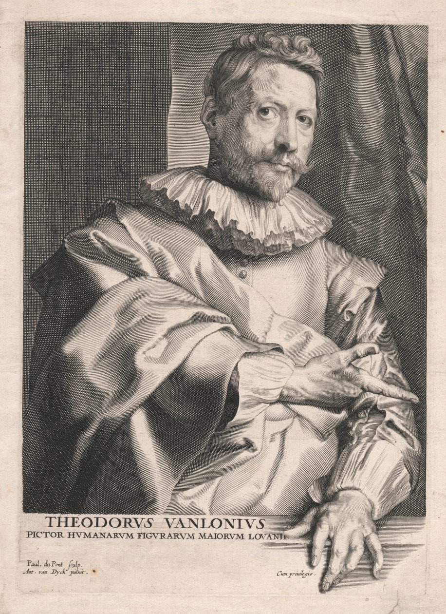 Theodore van Lonius, maler af menneskelige figurer Majors of Louvain af Paulus Pontius