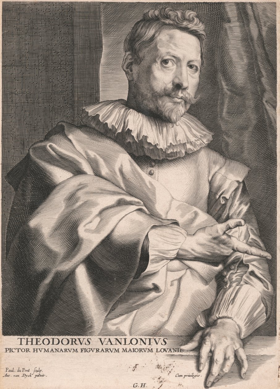 Theodore van Lonius, maler af menneskelige figurer Majors of Louvain af Paulus Pontius