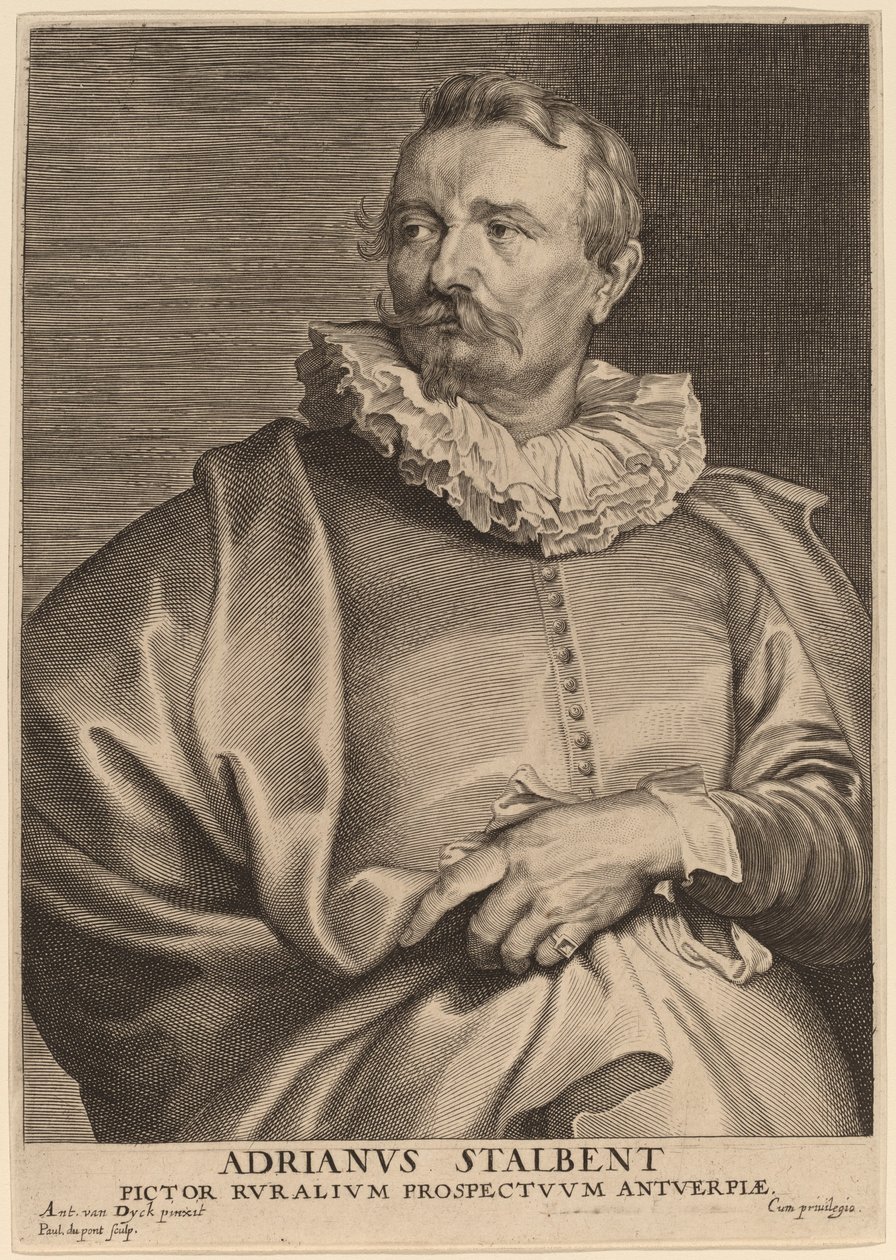 Adrian af Stalbemt af Paulus Pontius after Sir Anthony van Dyck