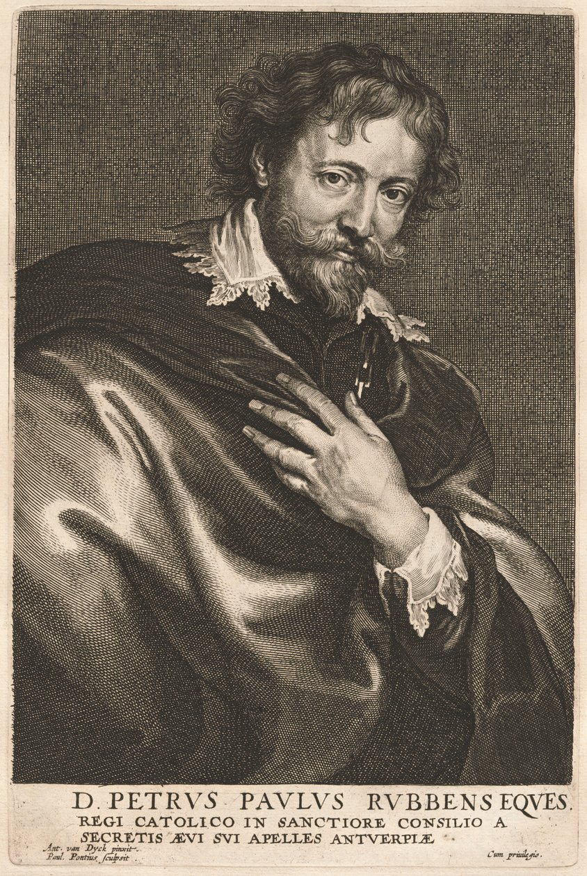 Peter Paul Rubens af Paulus Pontius after Sir Anthony van Dyck