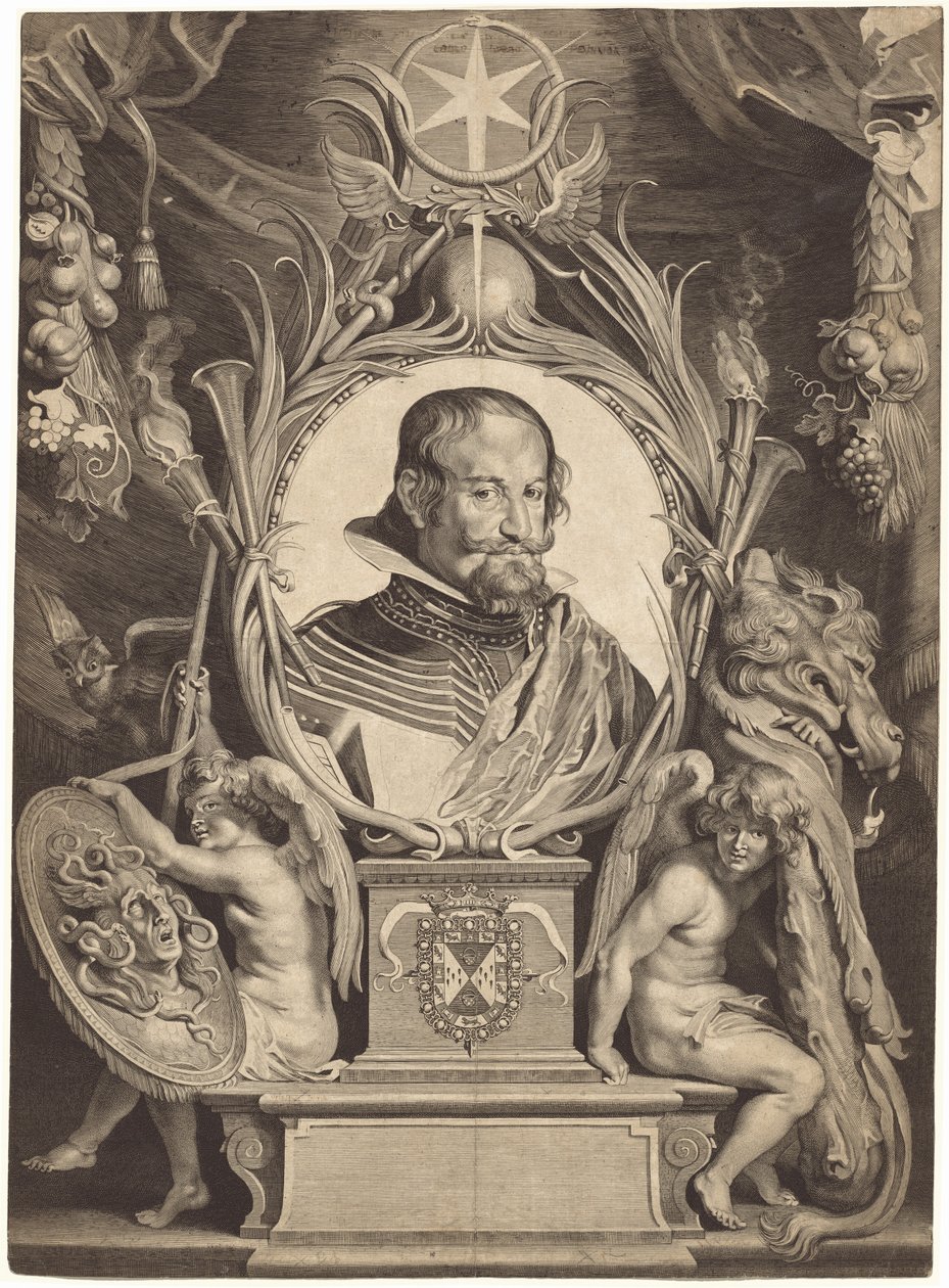 Gaspar de Guzman, grev af Olivares af Paulus Pontius, after Sir Peter Paul Rubens, after Diego Velázquez