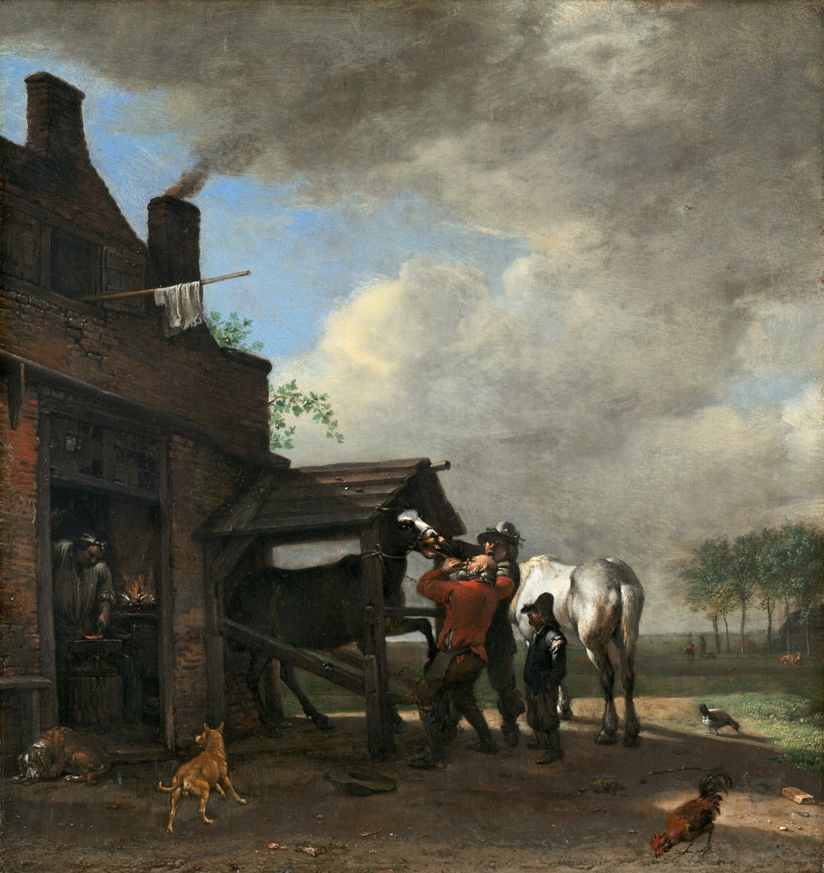 En beslagsmandsforretning, 1648. af Paulus Potter