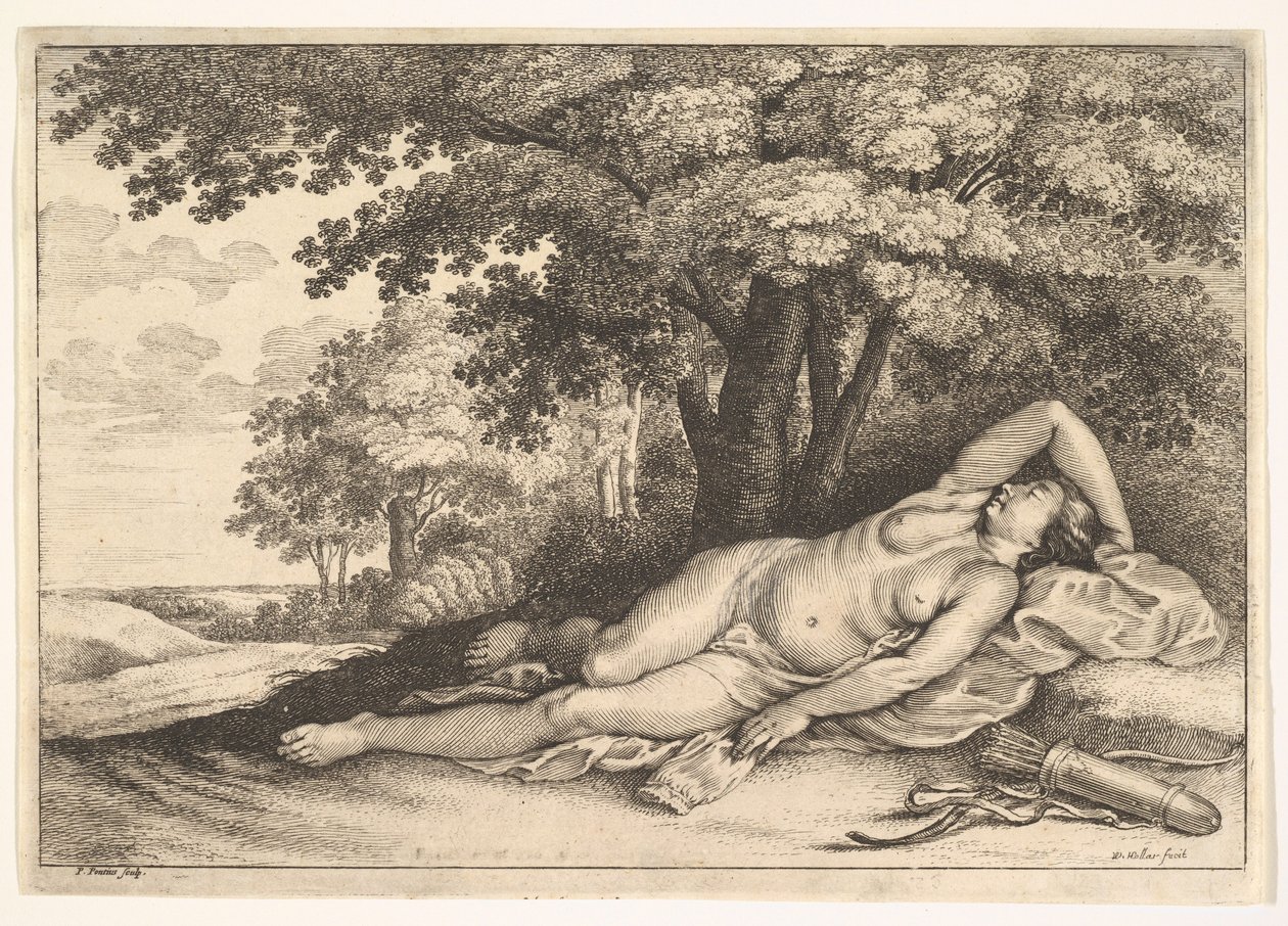 Sovende Jægerske, 1625-77. af Paulus Potter