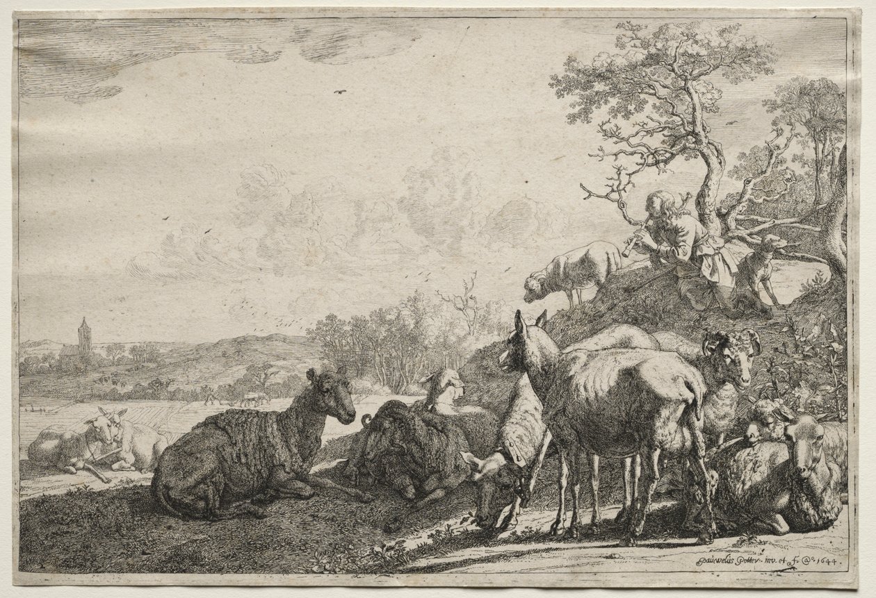 Hyrden, 1644. af Paulus Potter
