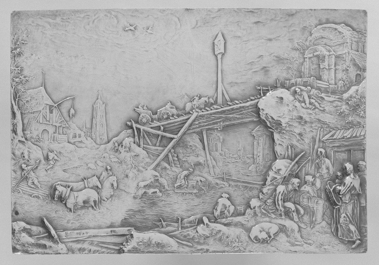 Flodlandskab Rivier Landschap af Paulus Willemsz. van Vianen