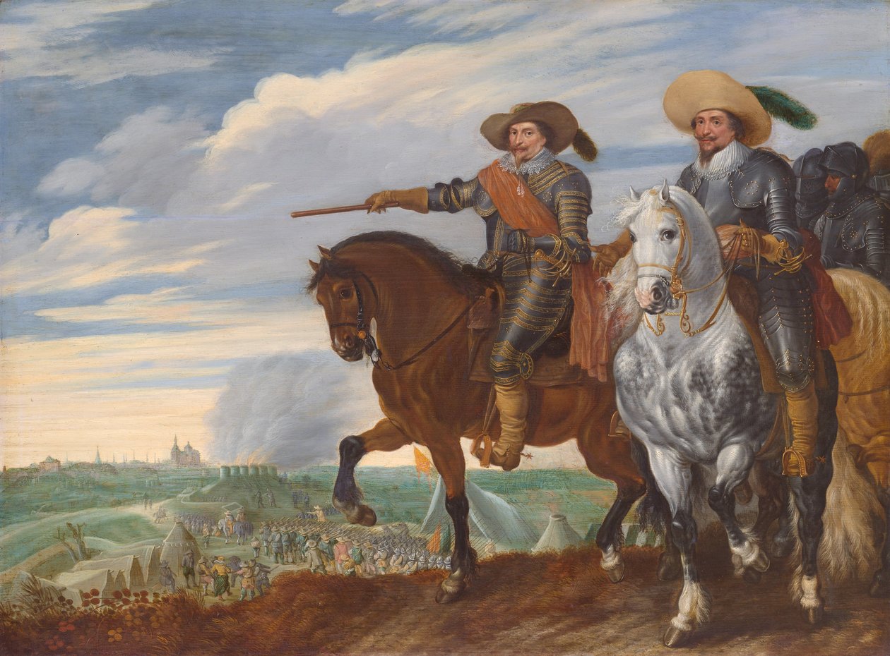 Frederik Henrik og Ernst Kasimir af Nassau-Dietz ved belejringen af 