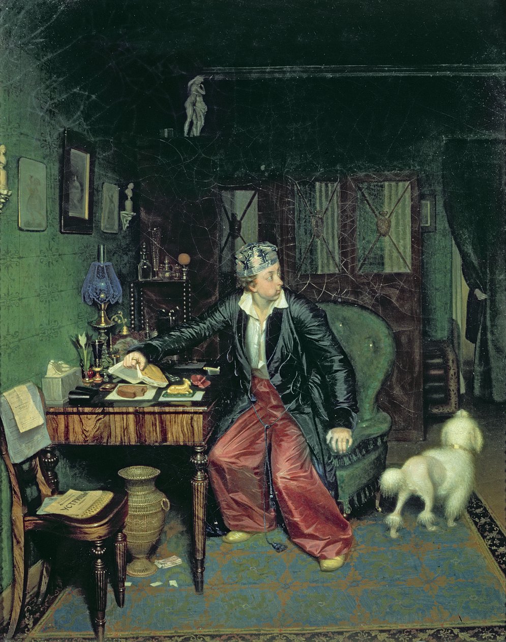 Aristokratens morgenmad, 1849-50 af Pavel Andreevich Fedotov