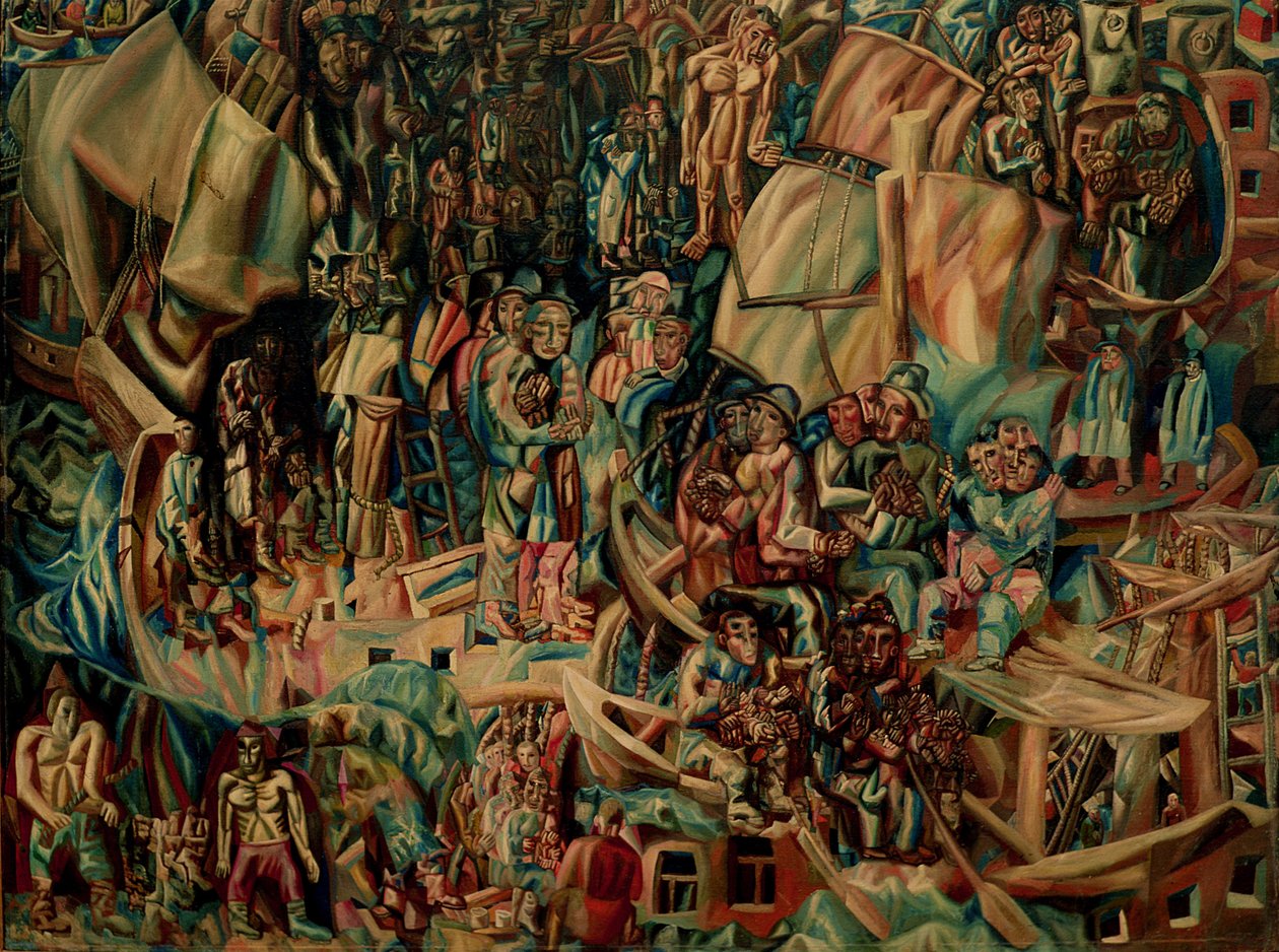 Indbringelse af den universelle blomstring, 1919 af Pawel Nikolajewitsch Filonow