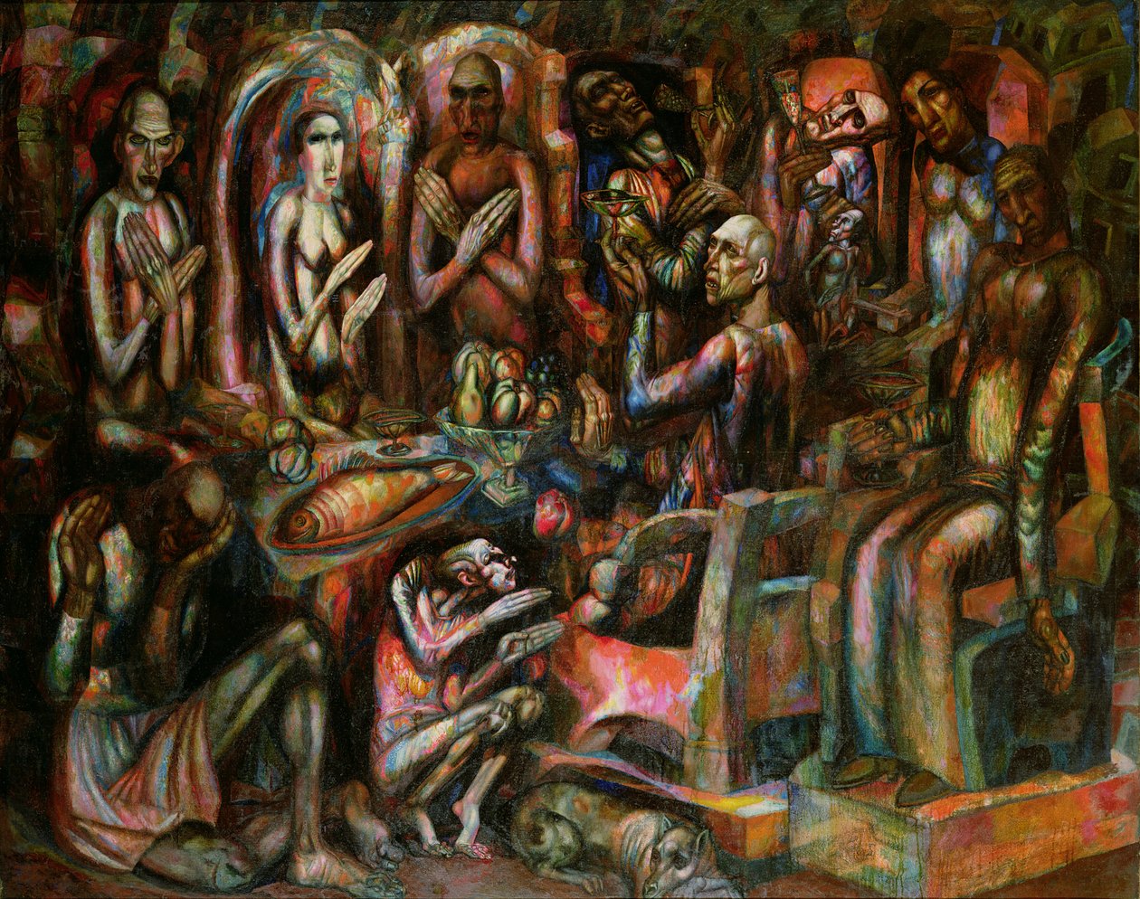 Kongernes fest, 1913 af Pawel Nikolajewitsch Filonow