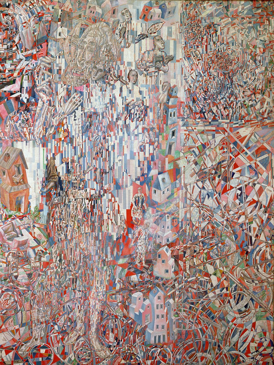 Petrogradproletariatets formel, 1920-21 af Pawel Nikolajewitsch Filonow