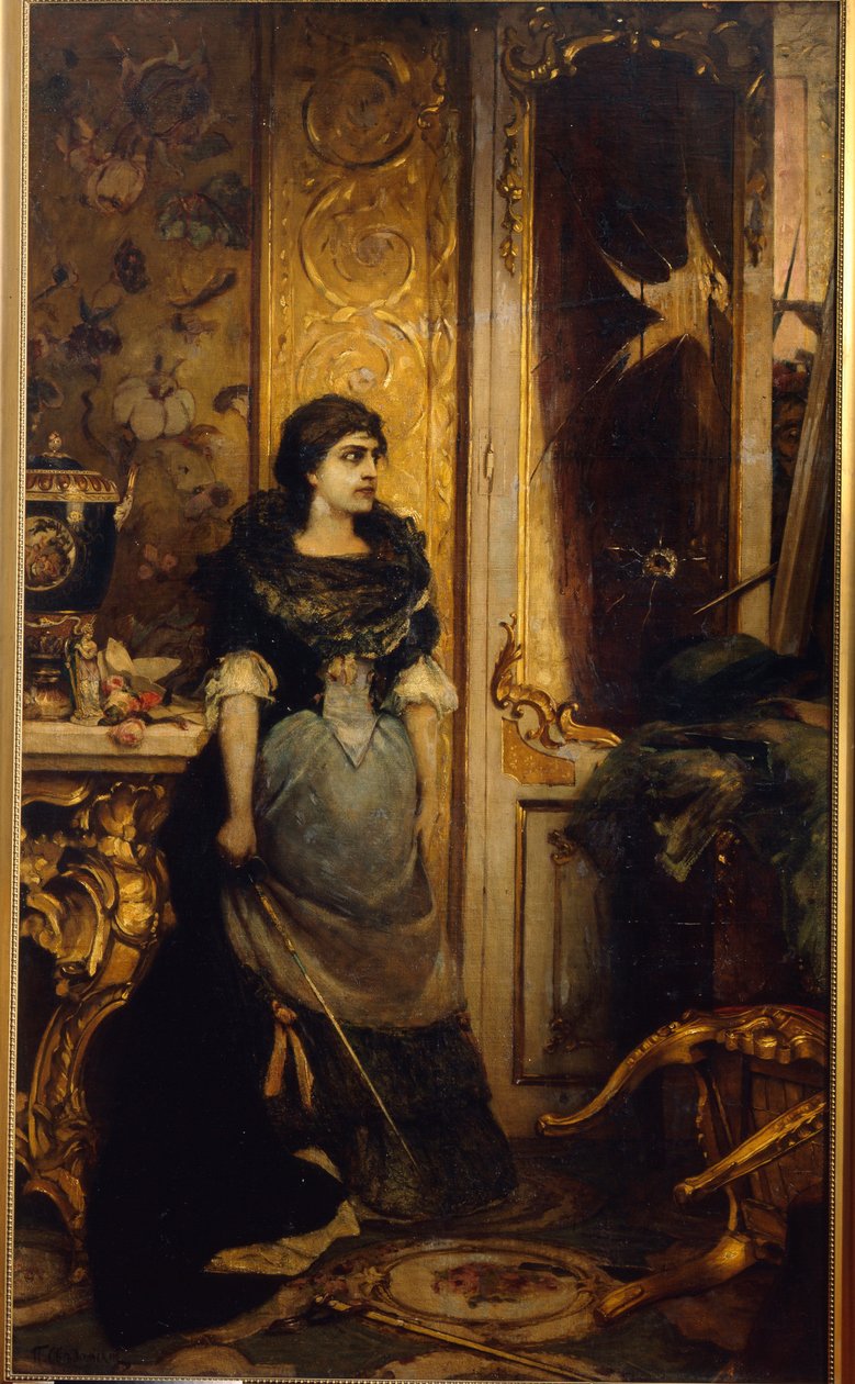 La derniere etape. Peinture af Pavel Alexandrovich Svedomsky (Svedomski) (1849-1904), huile sur toile af Pavel Alexandrovich Svedomsky
