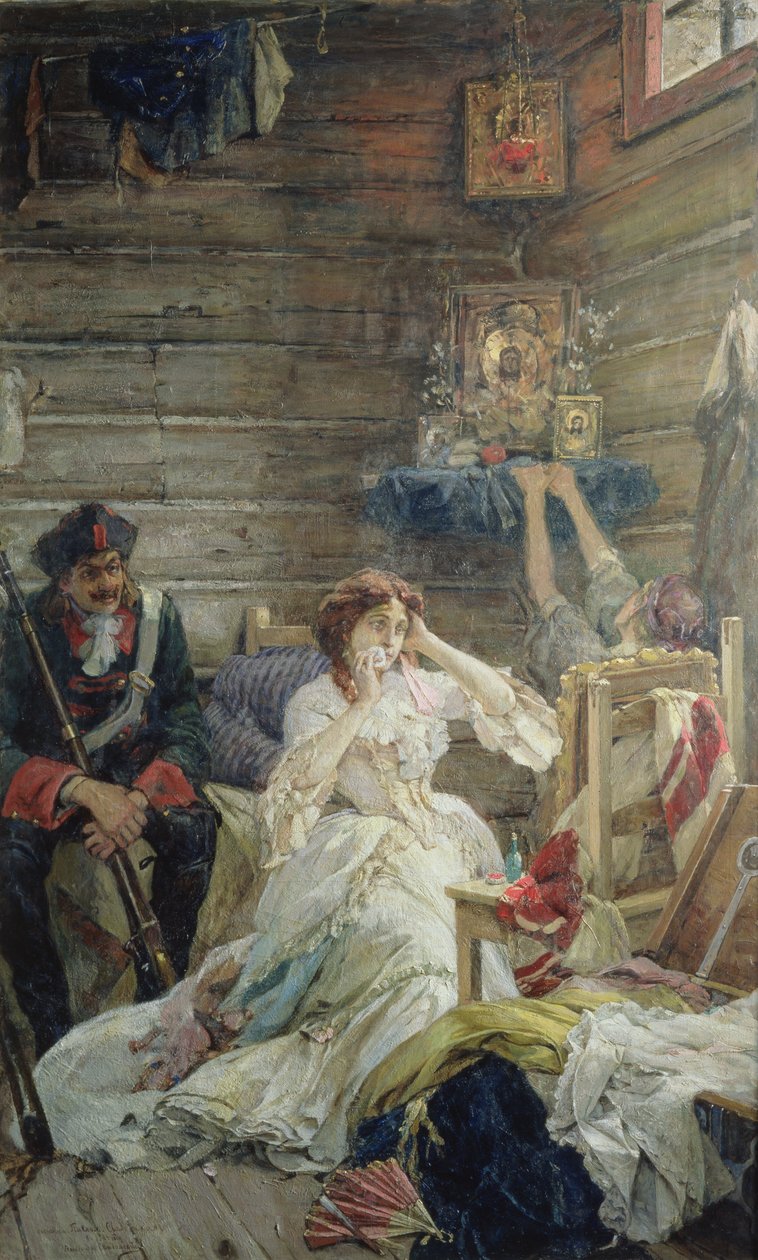 Lady Maria Hamilton før henrettelsen, 26. marts 1799 af Pavel Alexandrovich Svedomsky