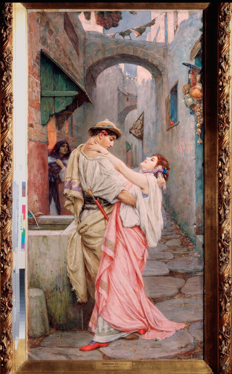 ""Messaline"" Repræsentation af Valeria Messalina, grande debauchee de la Rome antique. Peinture de Pavel Alexandrovich Svedomsky (Svedomski) (1849-1904) 1900 Kazan, Statens Kunstmuseum for Republikken Tatarstan, Rusland af Pavel Alexandrovich Svedomsky