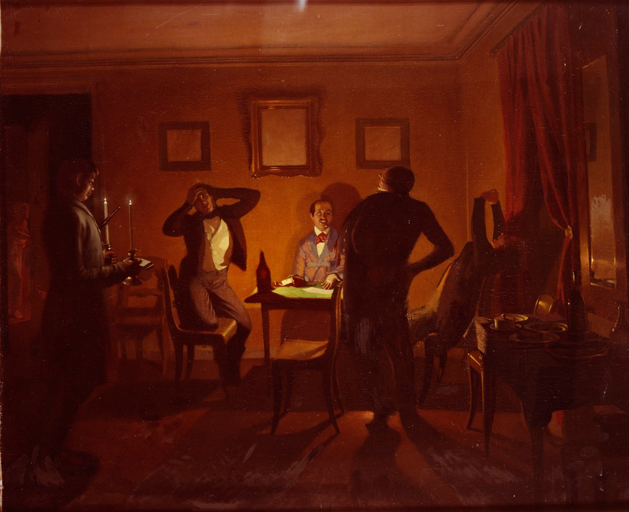 Gamblers, 1852 af Pavel Andreevich Fedotov