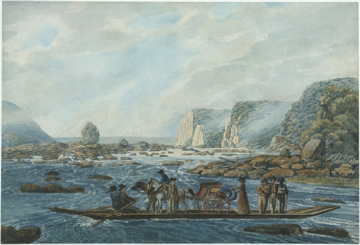 En færgescene på Susquehanna ved Wright