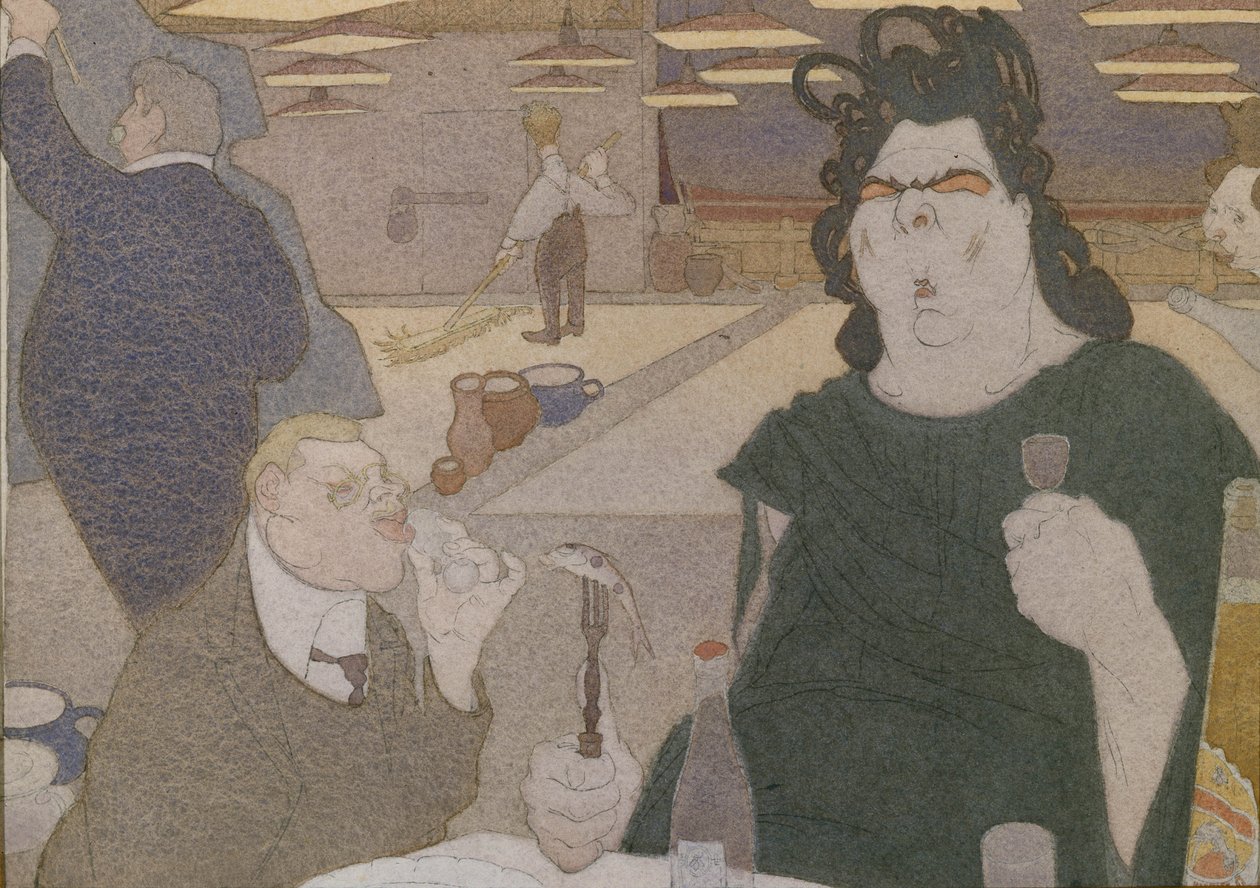 Fyodor Shalyapin karikatur, 1910
