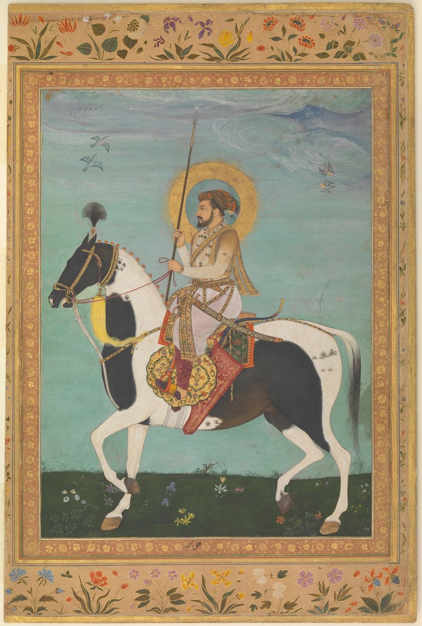 Shah Jahan til hest, ca. 1630 af Payag