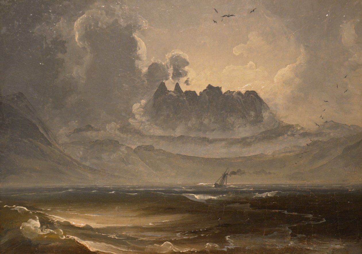 Bjergkæde Trolltindene af Peder Balke