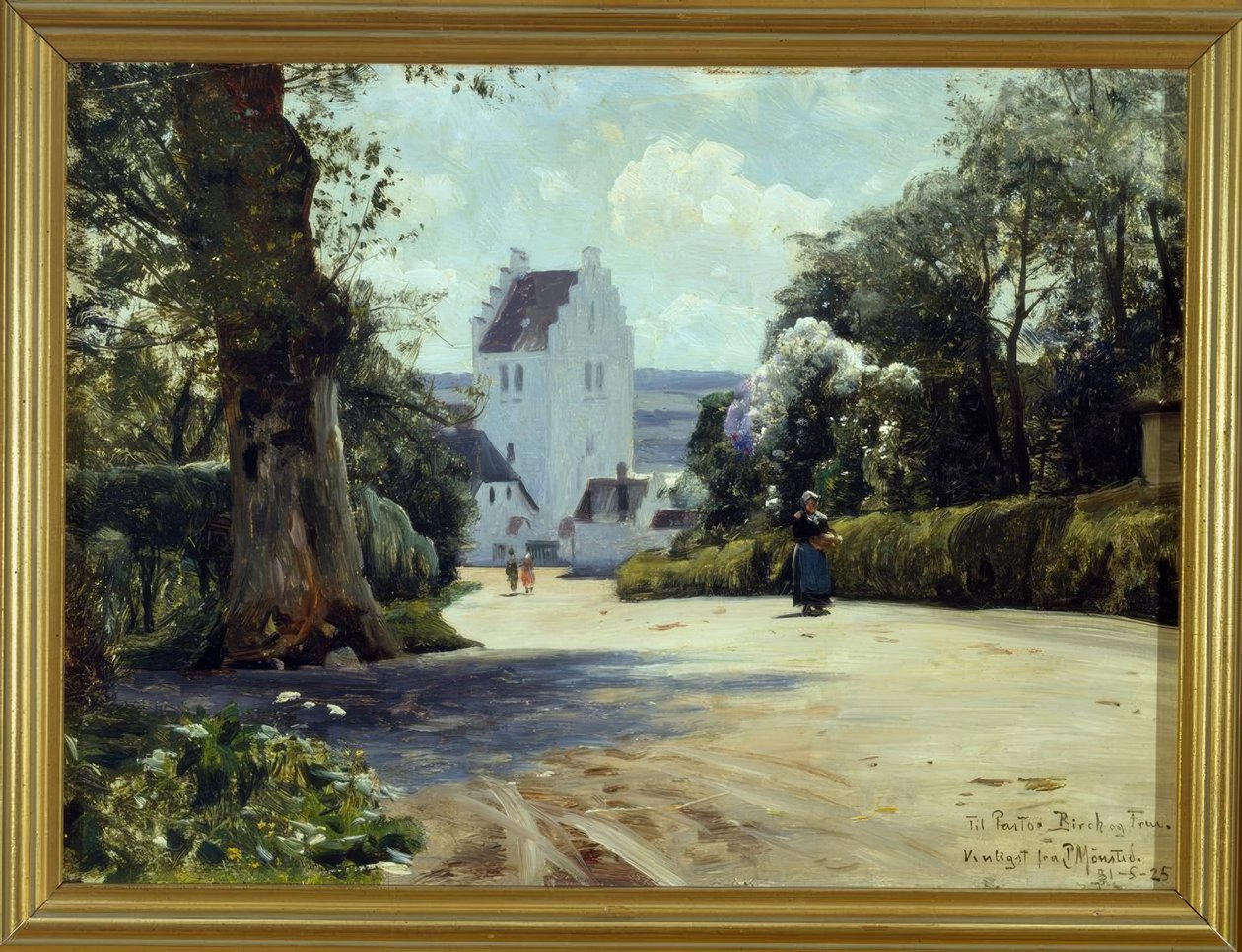 Udsigt over St. Jörgens Kirke af Peder Monsted