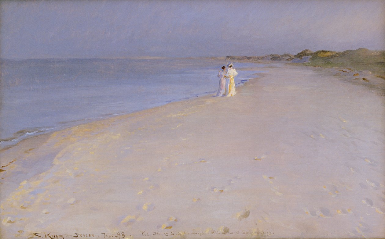 Sommeraften ved Sydstranden, Skagen, 1893 af Peder Severin Krøyer