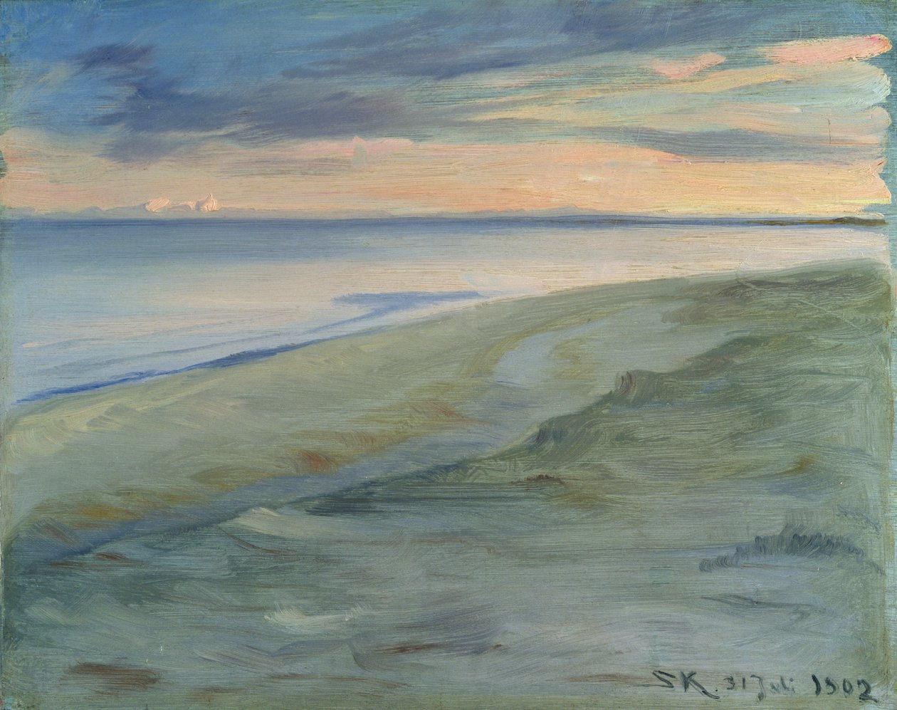 Stranden, Skagen, 1902 (panel) af Peder Severin Krøyer