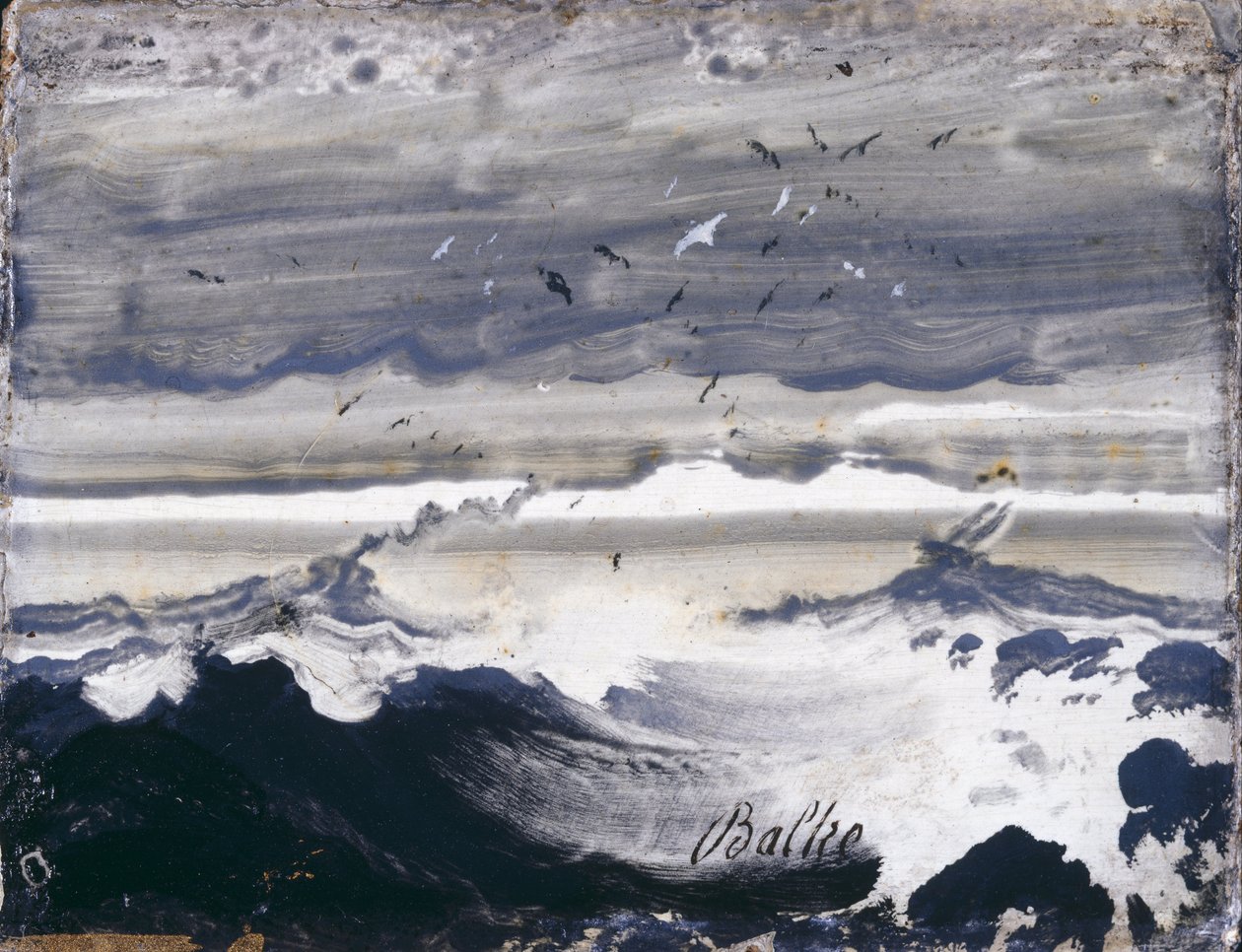 Stormfuldt hav af Peder Balke