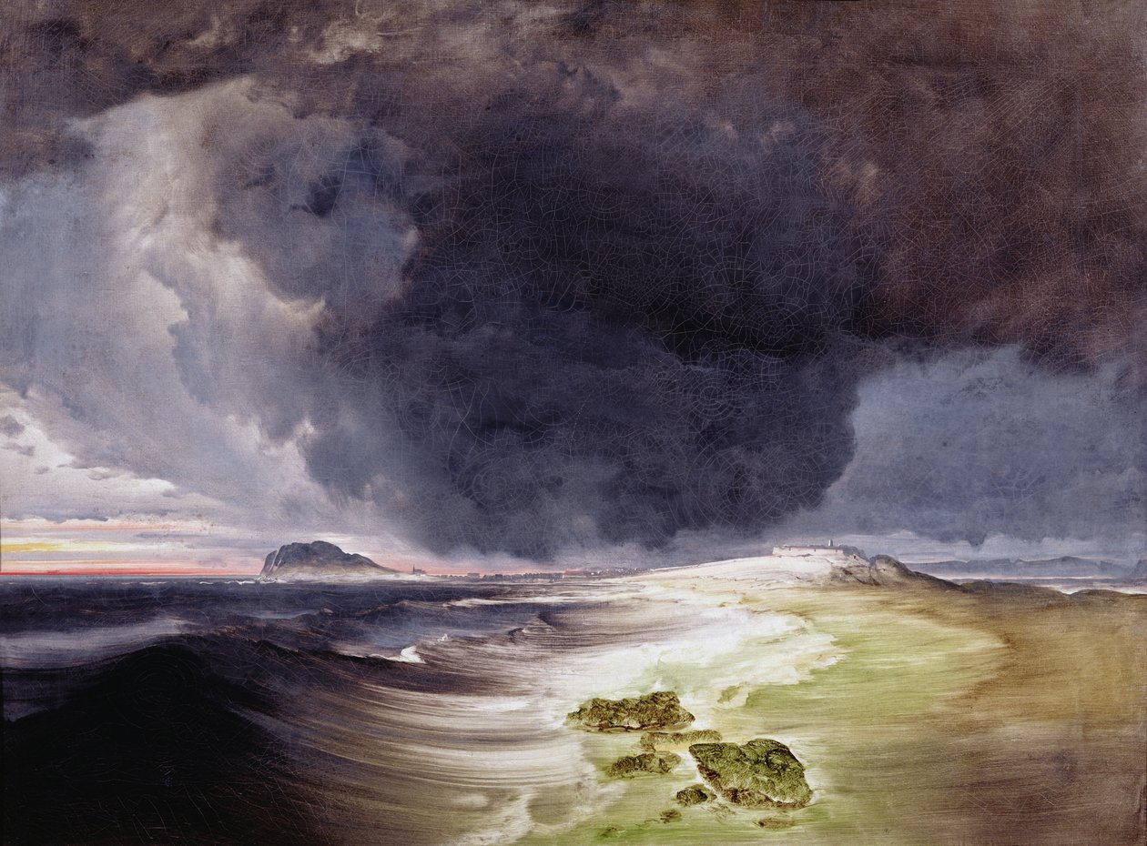 Vardohus fæstning (olie på lærred) af Peder Balke