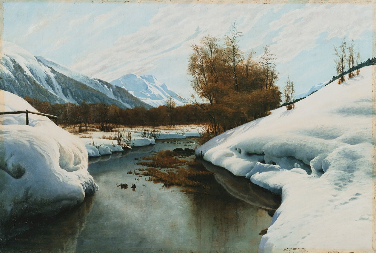 I nærheden af La Punt, St. Moritz i Engadindalen af Peder Monsted