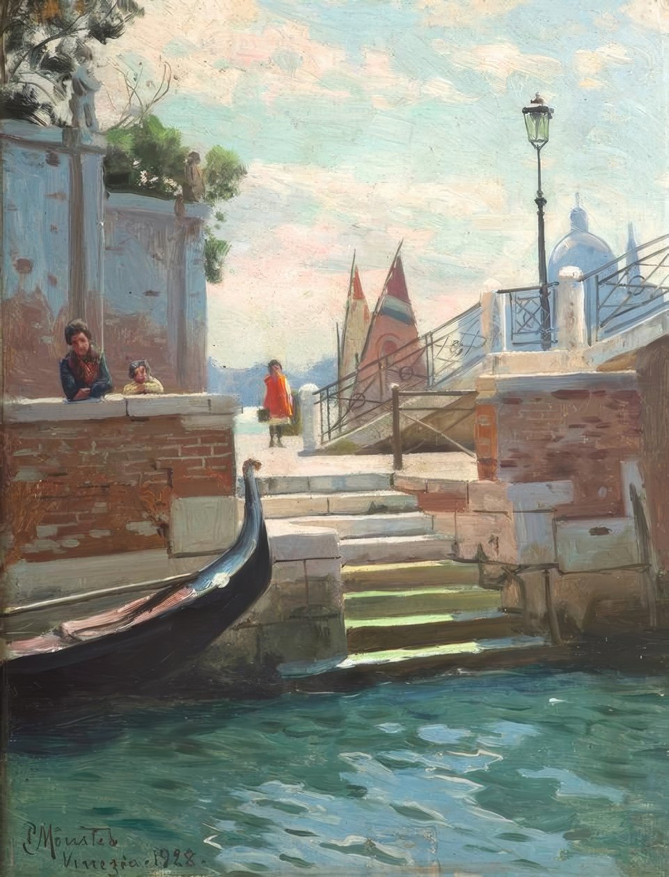 P.Mönsted, sommerdag i Venedig af Peder Monsted