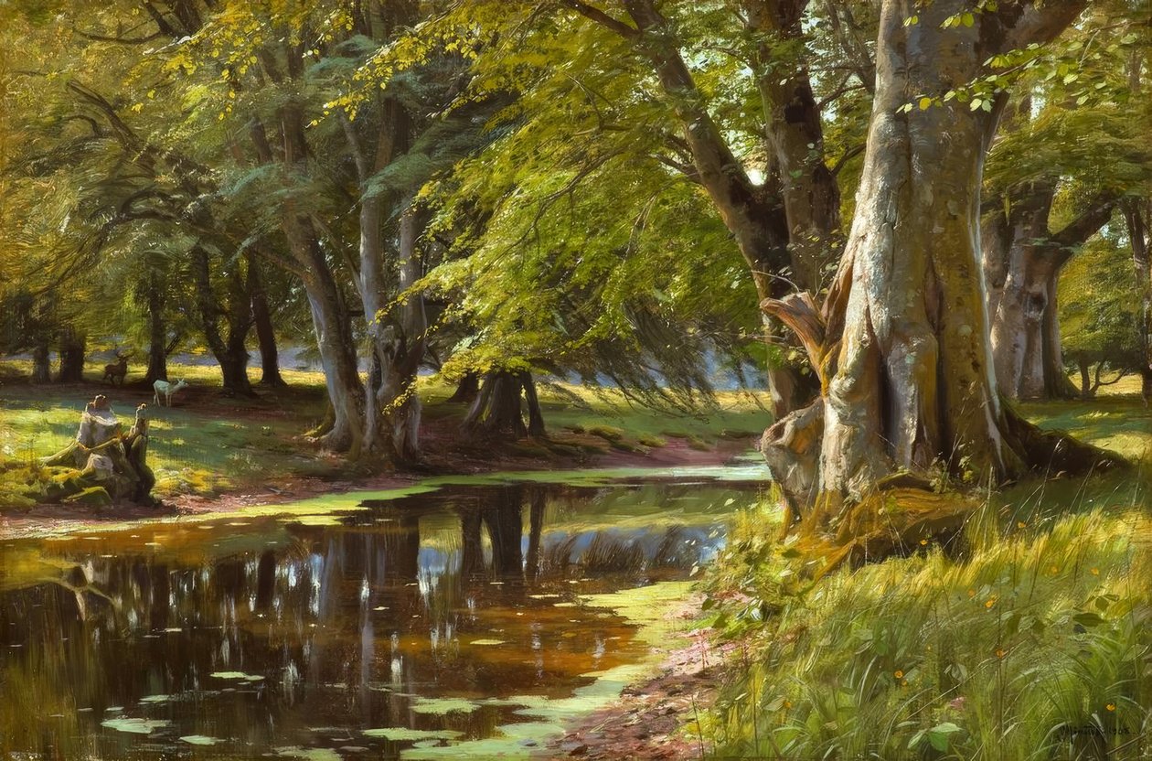Peder Mönsted, Sommerdag ved en skovbæk af Peder Monsted