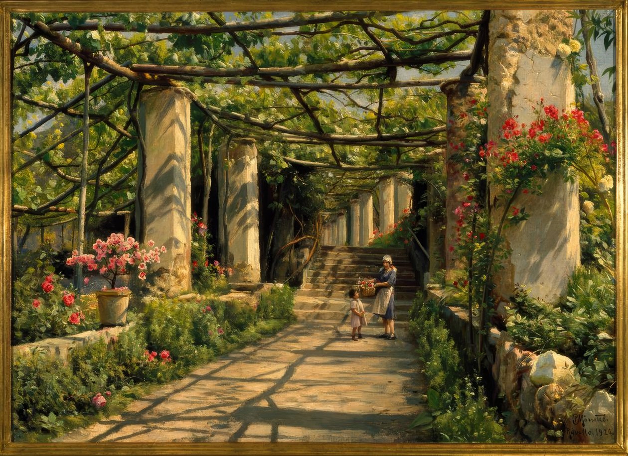 Pergola i Ravello af Peder Monsted