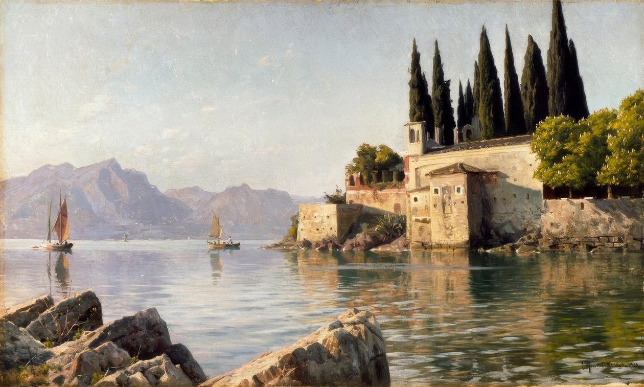Punta San Vigilio af Peder Monsted