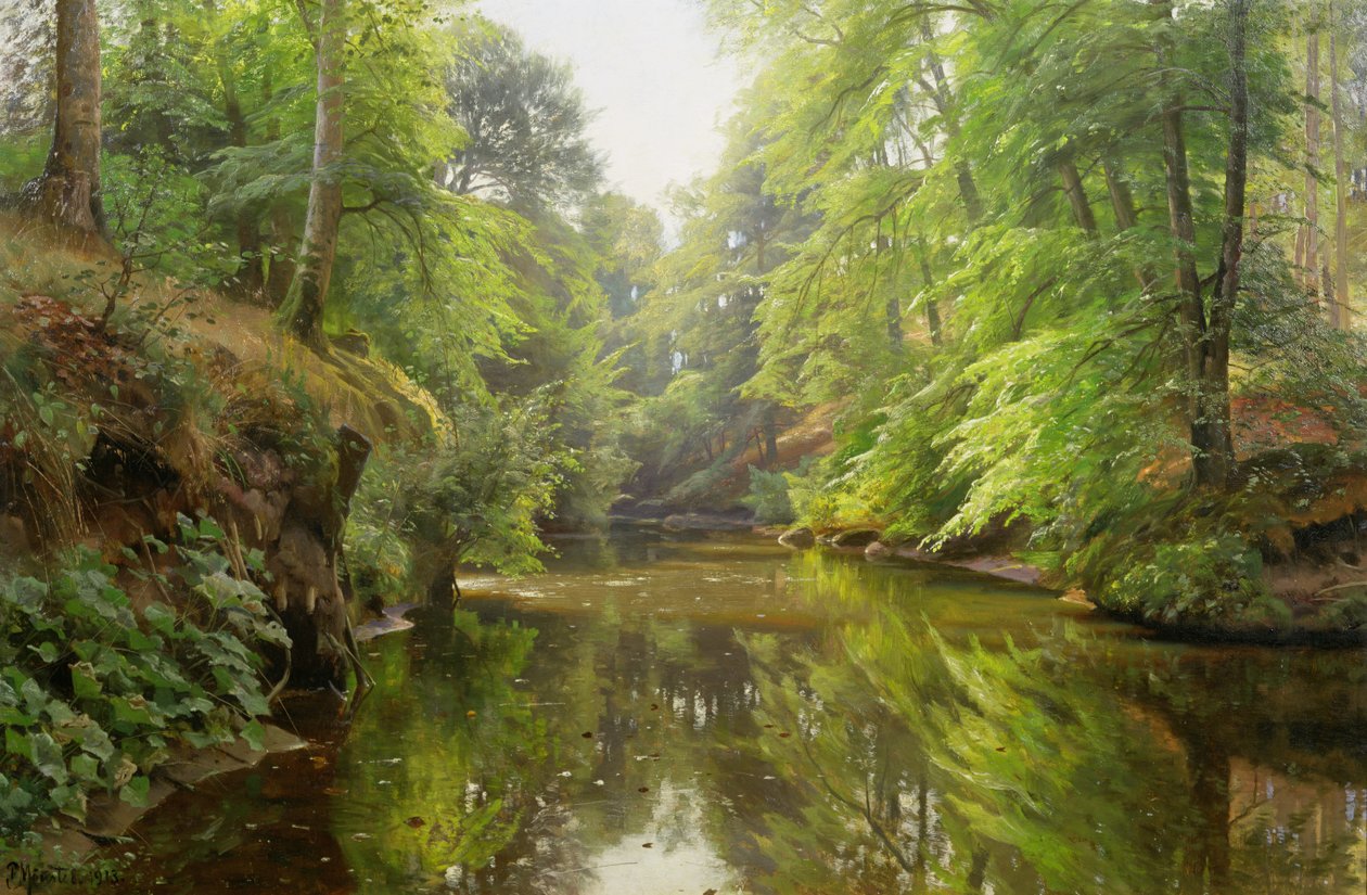 Den stille flod, 1913 af Peder Monsted
