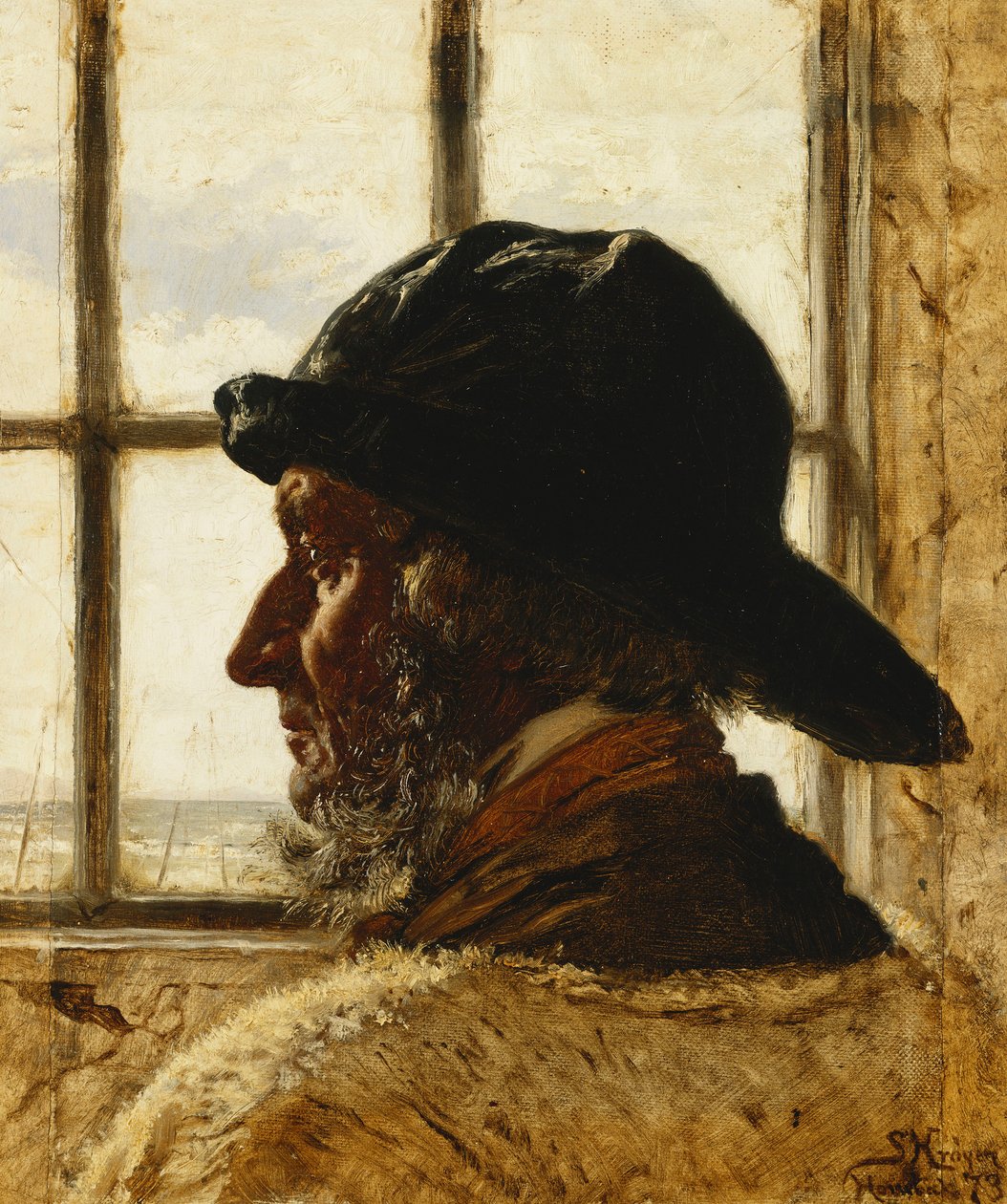 Den gamle fisker, 1873 af Peder Severin Krøyer